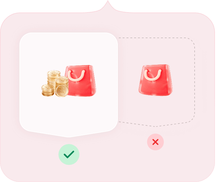 Comparison of shopping with MOVA and without MOVA